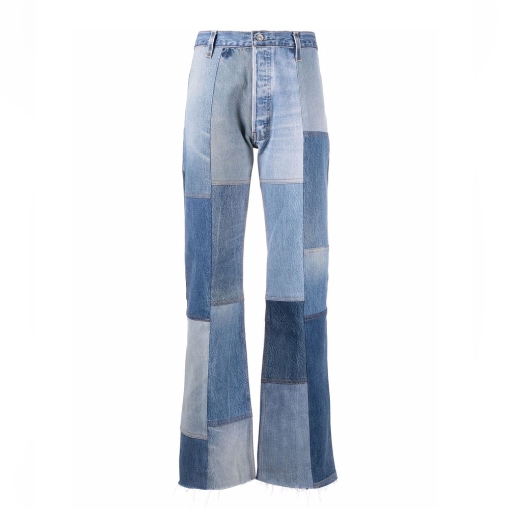 Re/Done Patchwork Amina Jeans in Indigo